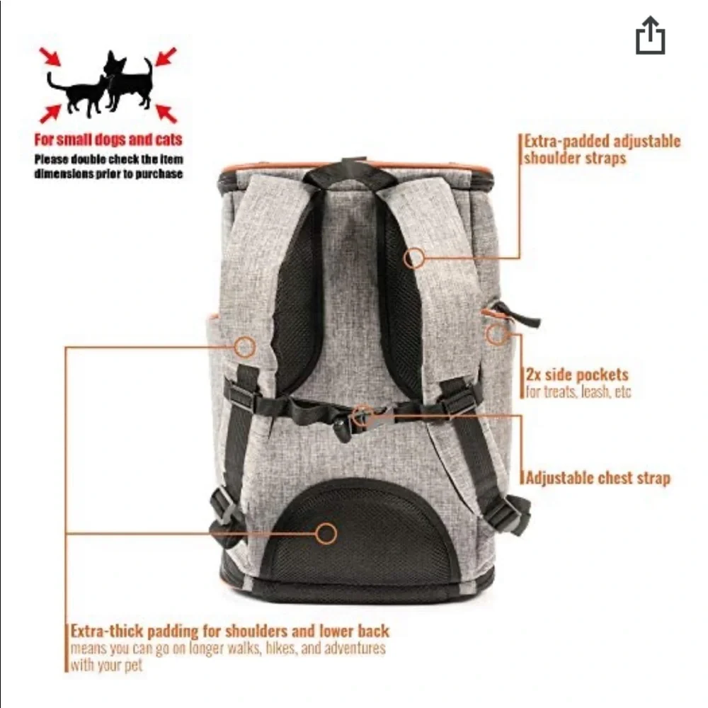 Pet carrier backpack